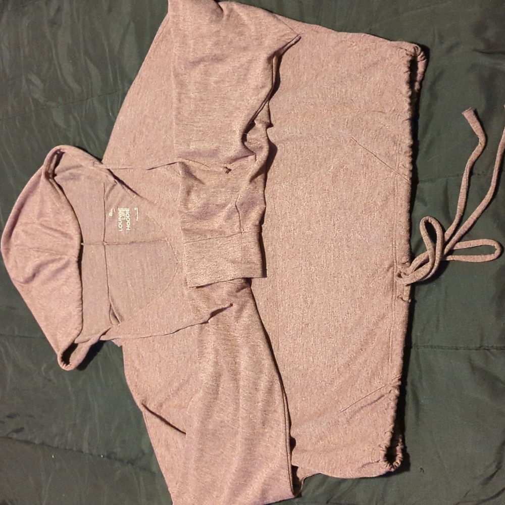 So Lounge Life Crop Hoodie Size M Purple